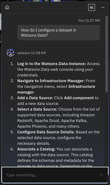 Watsonx.data Assistant